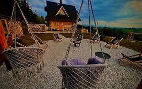 Legenda Lasu - drewniany domek w górach z jacuzzi, przy stoku narciarskim Kotelnica, Białka Tatrzańska, w pobliżu Term Bania